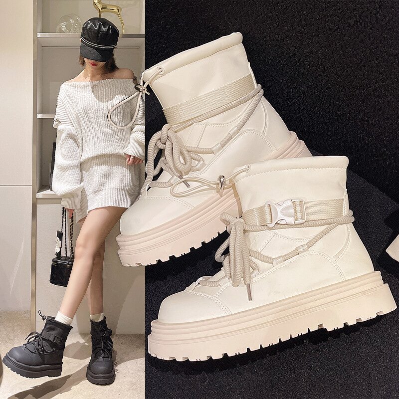 Women's Snow Boots Manufacturer - OEM Custom Winter Warm Plush Thick Sole
