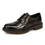Leather Derby Shoes Manufacturer - OEM/ODM Genuine Cowhide Lace up Platform