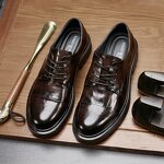 Leather Derby Shoes Manufacturer - OEM/ODM Genuine Cowhide Lace up Platform