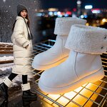 Women's Snow Boots Manufacturer - OEM Custom Winter Warm Plush Thick Sole