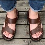 Leather Sandals Manufacturer - OEM/ODM 2025 Trendy Genuine Cowhide Summer