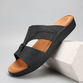 Leather Sandals Manufacturer - OEM/ODM 2025 Trendy Cow Leather Arabic Inspired