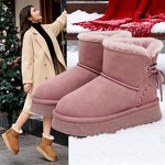 Women's Snow Boots Manufacturer - OEM Custom Winter Warm Plush Thick Sole