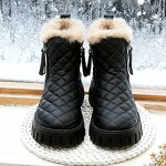 Women's Snow Boots Manufacturer - OEM Custom Winter Warm Plush Thick Sole