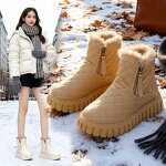 Women's Snow Boots Manufacturer - OEM Custom Winter Warm Plush Thick Sole