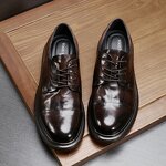 Leather Derby Shoes Manufacturer - OEM/ODM Genuine Cowhide Lace up Platform