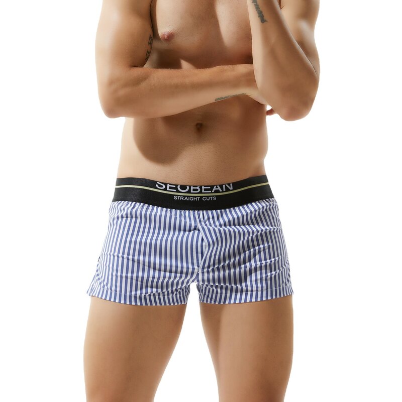 Men's Boxers Manufacturer - Wholesale Custom Logo Breathable Cotton Plaid