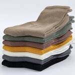 Men's Crew Socks Manufacturer - OEM Custom Combed Cotton Solid Color