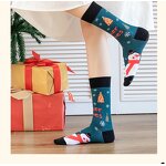 Cotton Socks Manufacturer - OEM/ODM Fashionable Red Snowflake Jacquard