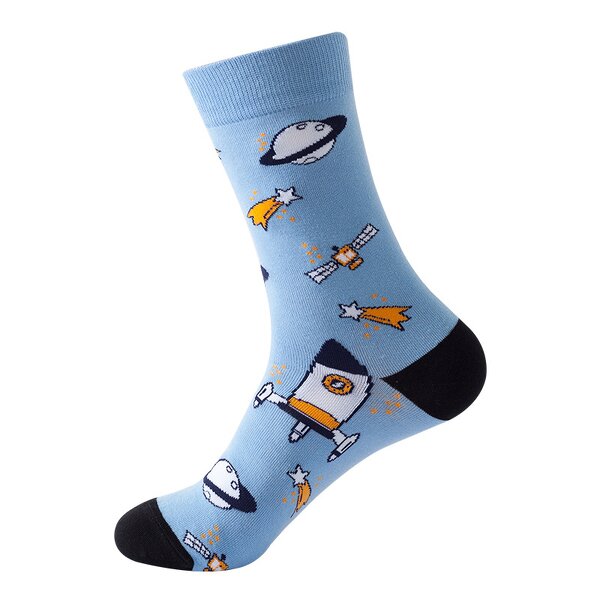 Unisex Socks Manufacturer - OEM Custom Universe Airship Design Cotton