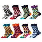 Unisex Socks Manufacturer - OEM/ODM Cheap Price Diamond Striped Check