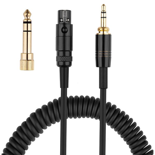 AKG K701 Audio Cable Manufacturer - Replacement Coiled Spring Cable Gold Plated