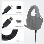 Logitech G635 USB Cable Supplier - Nylon Braided Replacement Charging Cable