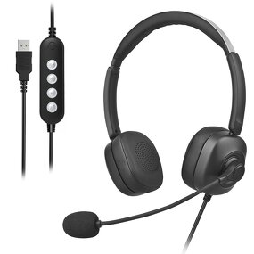 Metal Headband Telephone Headset Supplier - USB ENC Noise Cancellation Binaural