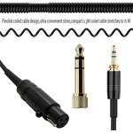 AKG K701 Audio Cable Manufacturer - Replacement Coiled Spring Cable Gold Plated