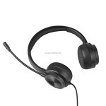 USB Call Center Headset Factory - Protein Leather Earpad Wired Metal Headband