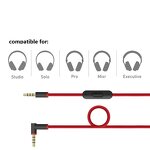 Beats Solo Studio Audio Cable Factory - Replacement Gold Plated Cable with Mic