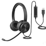 ENC USB Headset Manufacturer - Rotate Noise Cancelling Mic Computer Headphone