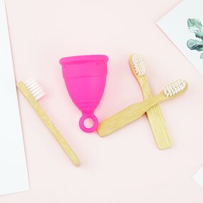 Menstrual Cup Brush Manufacturer - OEM Customized logo Bamboo Wooden