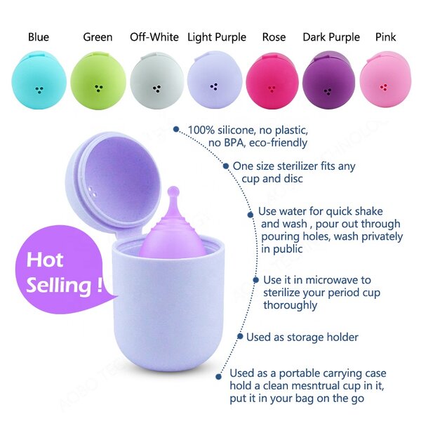 Menstrual Cup Cleaning Case Manufacturer - OEM Customizable Purple Sterilising