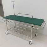 Stainless Steel Hospital Trolley Factory - Foldable Handcart Emergency Cart