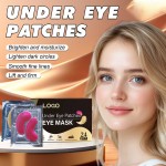 Private Label Gold Gel Mask 24 Pieces Soothing Hydrating Under Eye Patches for Dark Circles