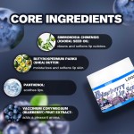 Private Label Exfoliating Hydrating Nature Blue Blueberry Lip Scrub for Dark Lips