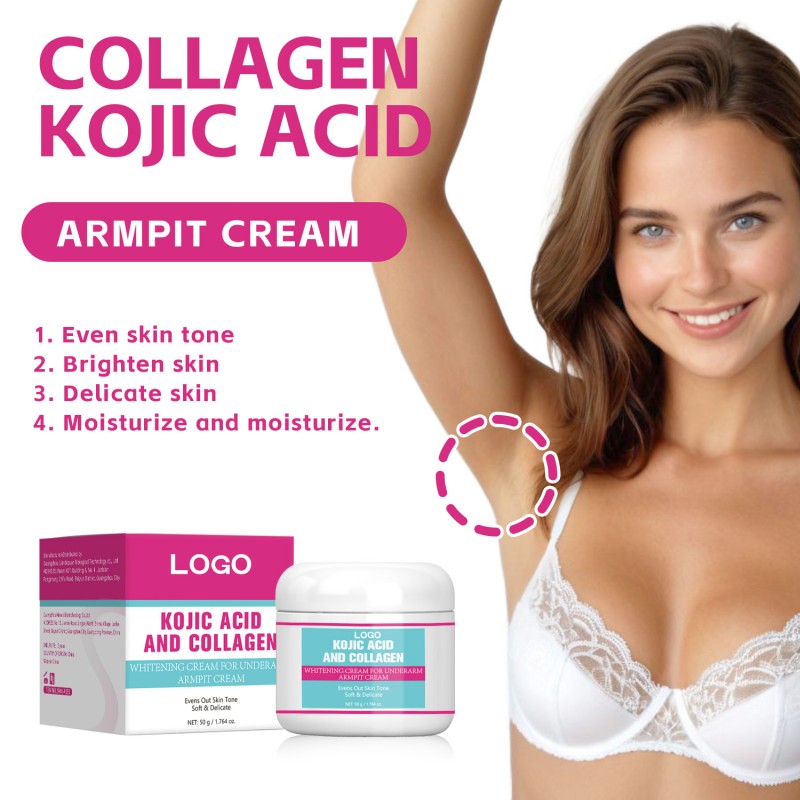 Custom logo 50G Women Underarm Whitening Collagen Kojic Acid Armpit Cream