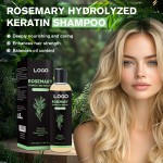 美容定制深层保湿平衡油含量天然迷迭香水解角蛋白头发洗发水