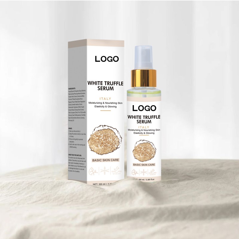 Custom logo 100ml Rose Scent Niacinamide Lightening Improves Elasticity White Truffle Serum for Face