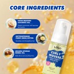 Private Label 50ML Custom Care Frizzy Enhance Hair Elasticity Deep Nourishing Curly Mousse