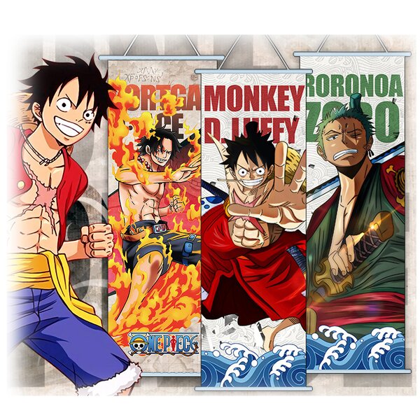 Anime Wall Scroll Manufacturer - OEM/ODM 7025cm One Piece Silk Hanging