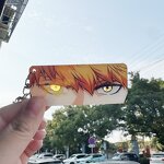 Acrylic Keychain Manufacturer - OEM/ODM Cartoon Eye Strip Blue Lock