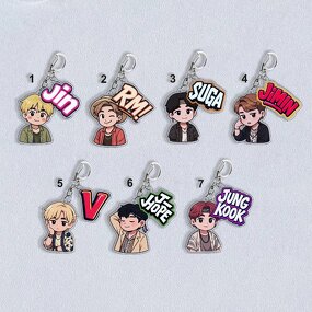 KPOP Keychain Manufacturer - OEM/ODM Cute Bangtan Boys Acrylic