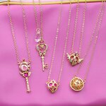 Anime Necklace Manufacturer - OEM/ODM Fashion Cute Magic Wand SAKURA