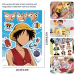 Anime Stickers Manufacturer - OEM/ODM Q Version Luffy Zoro Face Change