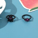 Halloween Jewelry Manufacturer - OEM/ODM Fashion Black pink Ghost Earrings