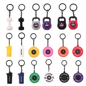 Gym Keychain Manufacturer - OEM Custom 3D Silicone Adjustable Kettlebell