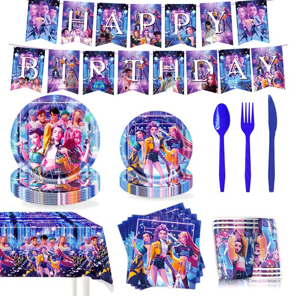 Birthday Party Supplies Manufacturer - OEM/ODM K-POP Demon Hunter Themed
