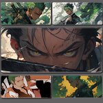 Mouse Pad Manufacturer - OEM/ODM Anime Luffy Zoro Keyboard Non-slip