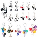 Keychain Manufacturer - OEM/ODM New Star Black 8 Pink Lucky Dice
