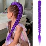 Cosplay Wig Manufacturer - OEM/ODM Anime Purple Braided Kpop BB