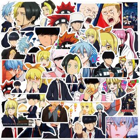 Anime Stickers Manufacturer - OEM/ODM 50 Pcs Magic and Muscles Mashle