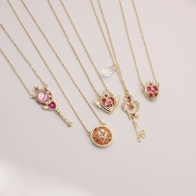 Anime Necklace Manufacturer - OEM/ODM Fashion Cute Magic Wand SAKURA