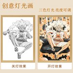 Anime Poster Manufacturer - OEM/ODM Creative Luffy Zoro Light Painting