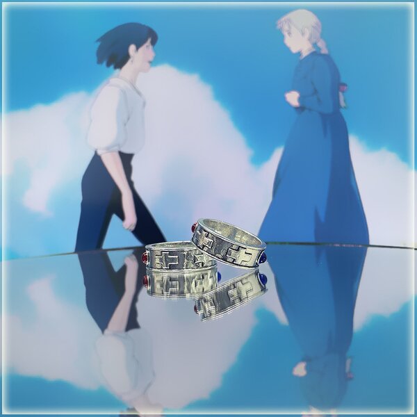 Anime Ring Manufacturer - OEM/ODM Movie Sophie Ruby Sapphire Couple