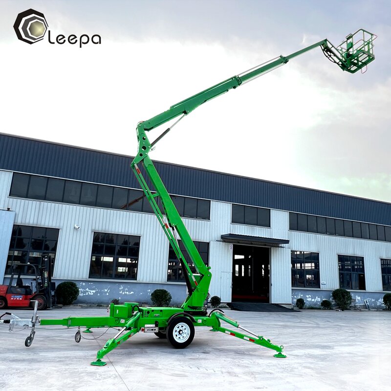 Towable Boom Spider Lift Factory - 20m Aerial Telescoping Trailer Manlift