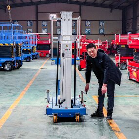 Aluminum Mast Lift Factory - 4m 6m 8m Electric Hydraulic Portable Telescopic