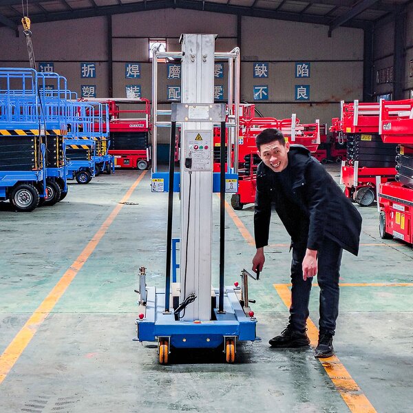 Aluminum Mast Lift Factory - 4m 6m 8m Electric Hydraulic Portable Telescopic