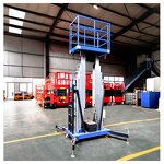 Dual Mast Aluminum Lifter Supplier - 10m-14m Electric Scaffolding Mini Hydraulic